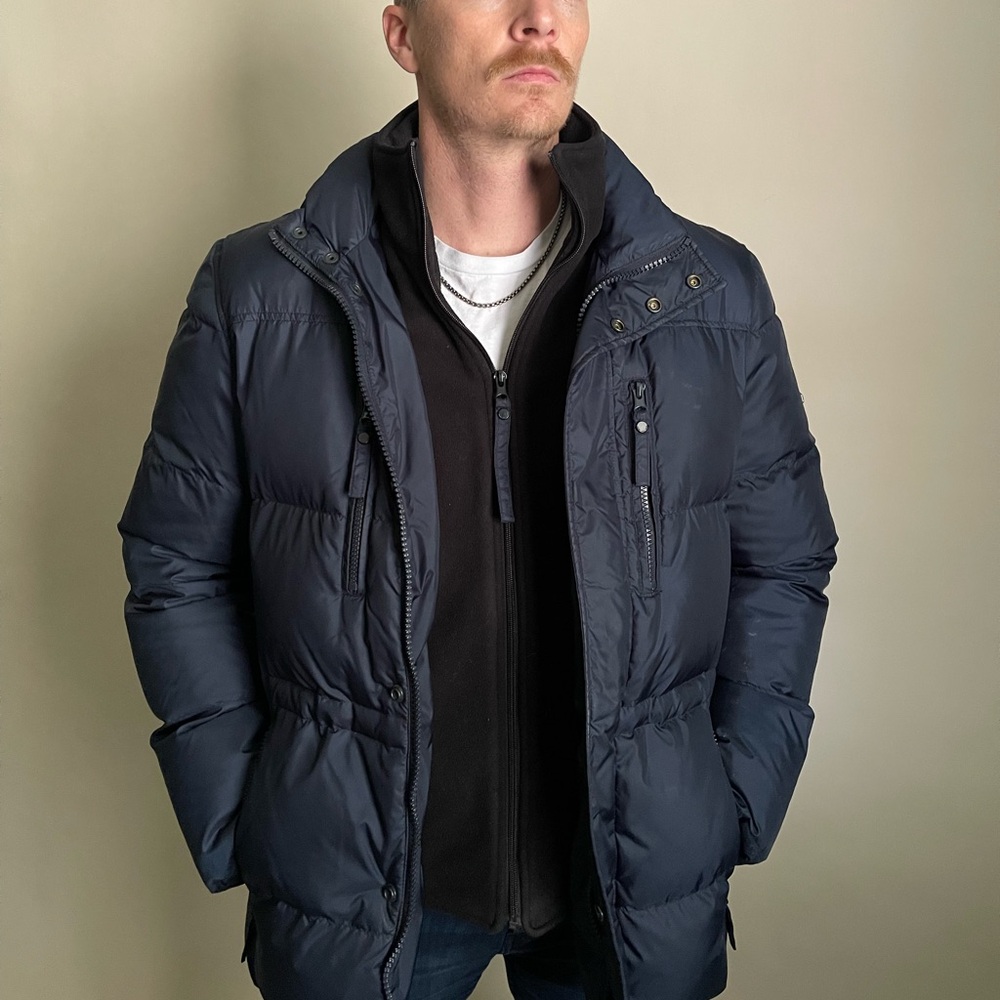 Marc New York Men's Blue and Black Jacket